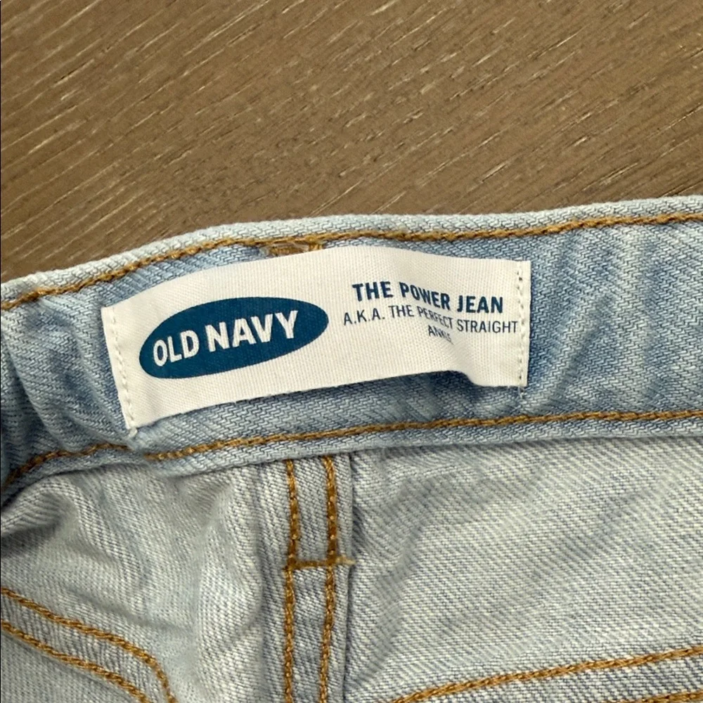 Girls Old Navy Light Blue Denim Jeans Adjustable Waist